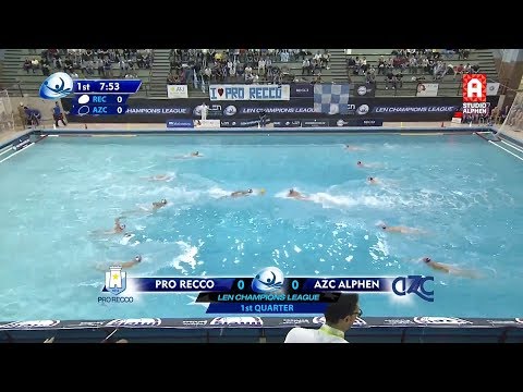 Samenvatting Pro Recco - AZC Alphen (Champions League - woensdag 25 oktober 2017)