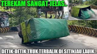 Download lagu CLEARLY RECORDED!!! SECONDS AS A Hino Truck Loaded With Coal Overturned On A Bend In Sitinjau Lauik mp3