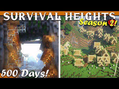 I Survived 500+ Days in Amplified Hardcore Minecraft - World Tour and Download | Survival Heights S2