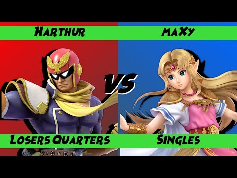 TAABF 1 - Singles - Losers Quarters - Harthur (Captain Falcon) vs maXy (Zelda)
