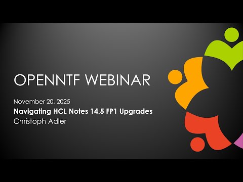 Notes 14.5 FP1 Upgrades