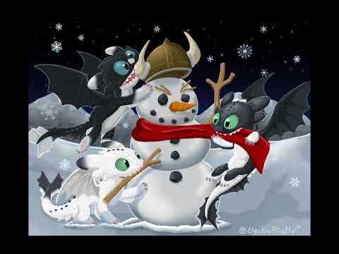 HTTYD nightlights and toothless and light fury