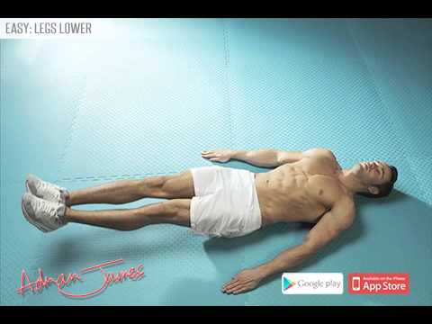 Adrian James 6 Pack Abs Workout - Legs Lower