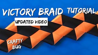 VICTORY BRAID TUTORIAL; updated video; homecoming mum braids and chains #homecoming