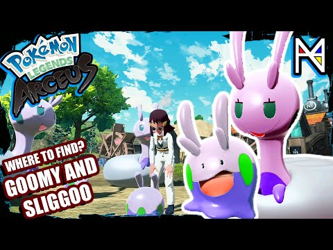 Pokemon Legends Arceus - Where to Find Goomy and Hisuian Sliggoo (Crimson Mirelands)