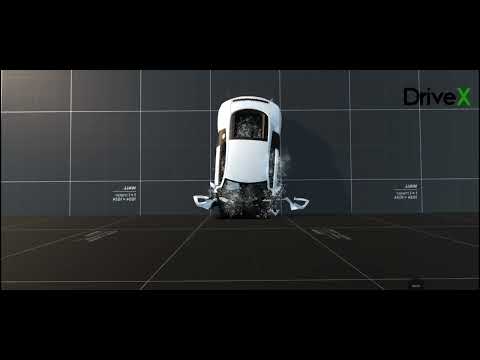 Audi r8 crash test.Vertual