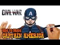 How To Draw Captain America The Avengers