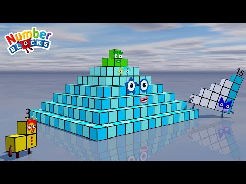 Numberblocks Step Squad PYRAMIDS 4 to 554 - The Amazing Step Squad Numberblocks
