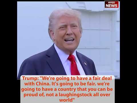 Trump Surveys White House Lawn for 100-Foot Flagpoles -- 'Paid for by Trump'; Says Tariffs Will 'Substantially Lower Taxes'