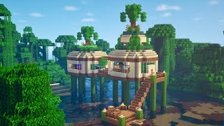 Minecraft | How to Build a Jungle House | Jungle Base Tutorial
