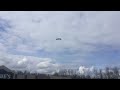 A Seagull Flying Around The Parking Lot
