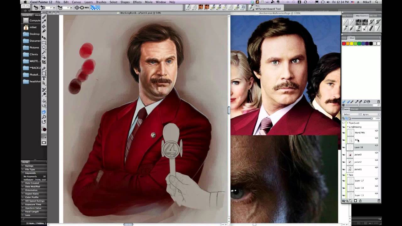 Video Tutorial: Digital Painting of Mike Thompson