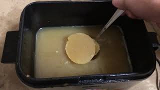 ダイソーの天ぷら油　凝固剤で電気フライヤーをきれいにする2【掃除】