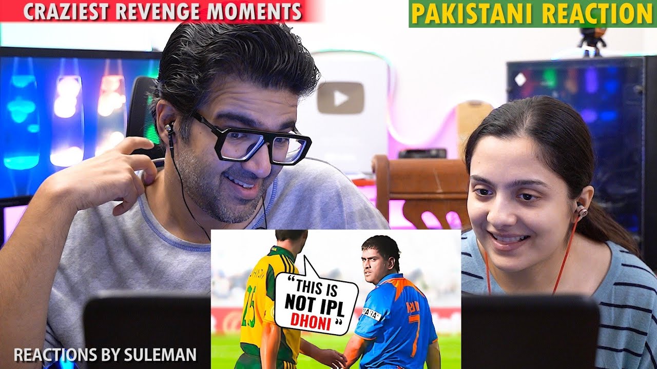 Pakistani Couple Reacts To 10 Craziest Revenge Moments By Indian Players | Dhoni | Sourav | Virat