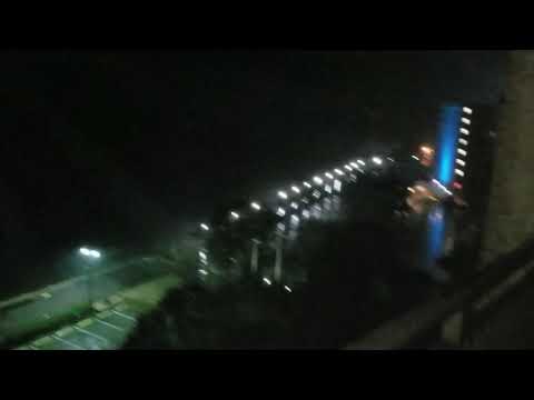 Hurricane Flo hitting the river