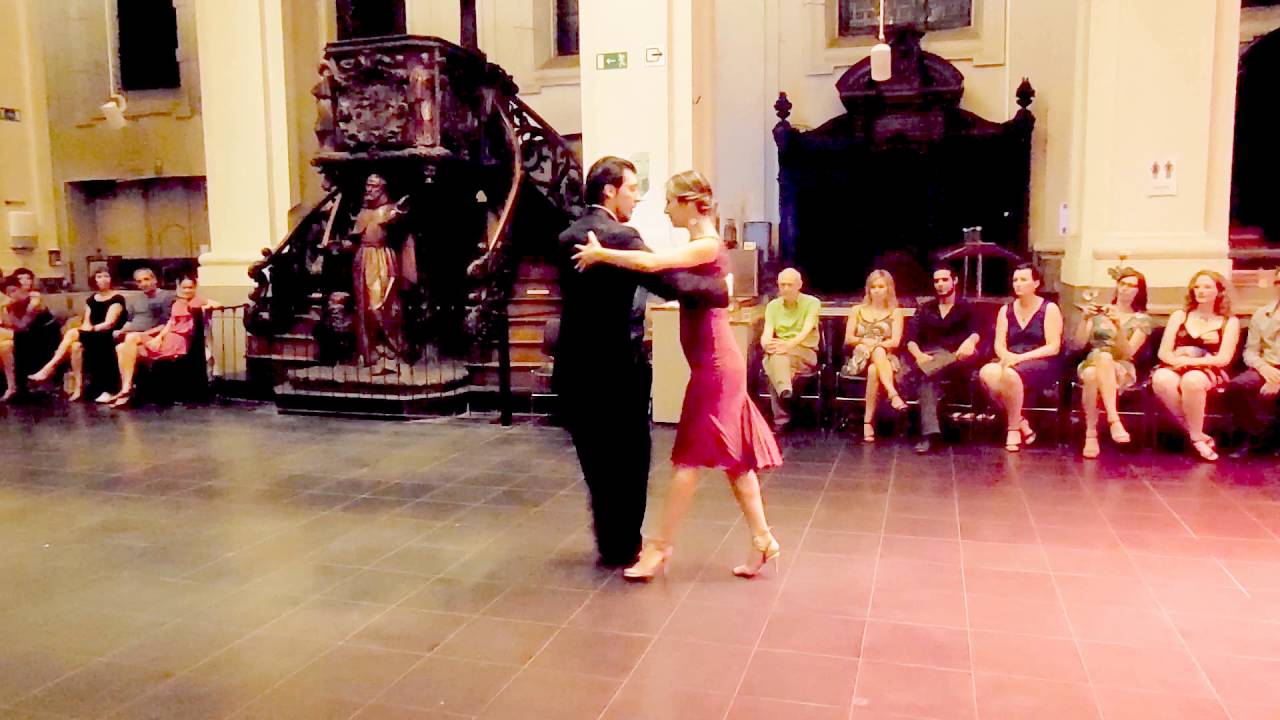 Milonga de Gante  Dimitris Biskas  y Mariana Patsarika demo 2 dat 24 sept 2016