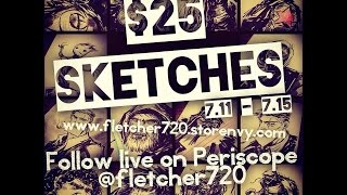 $25 Summer Sketch LIVE drawing