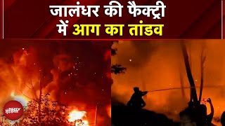 Punjab के Jalandhar की फैक्ट्री में आग का तांडव, सब हुआ ख़ाक | Fire Incident | Breaking | Top News