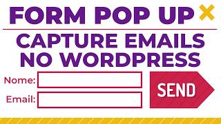 Como Criar Pop Up para Capturar Emails no WordPress (Passo a Passo) - Email Marketing Tutorial 2026