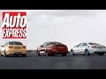 Audi RS5 vs BMW M4 & BMW E92 M3 drag race