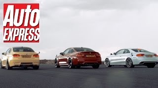 Audi RS5 vs BMW M4 & BMW E92 M3 drag race