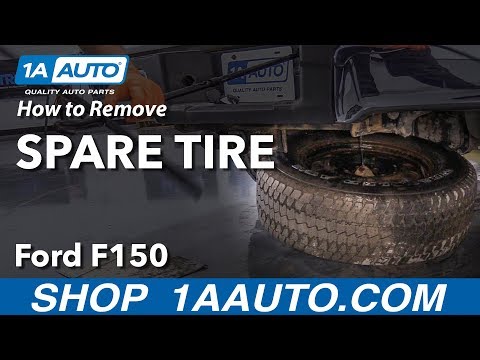 How to Remove and Lubricate Spare Tire 09-14 Ford F-150