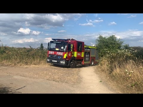 London Fire Brigade - 8 Pump Grass Fire Incident