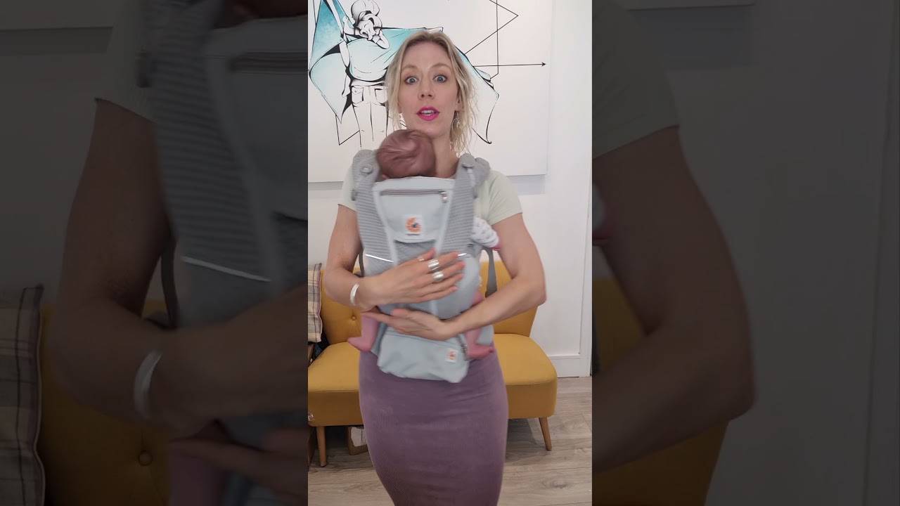 Watch Porte Bébé Omni 360 Now How to Make Your Ergobaby Omni 360 Baby Carrier more comfortable for your back in 15 seconds