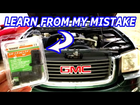 HOW TO REPLACE GMC ENVOY HEATER HOSE Quick Disconnect