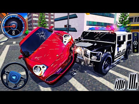 US Real Police Car Chase Simulator 3D - Cop Cars Driving Multi-Storey - Android GamePlay