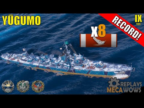 Yūgumo 8 Kills & 102k Damage | World of Warships Gameplay
