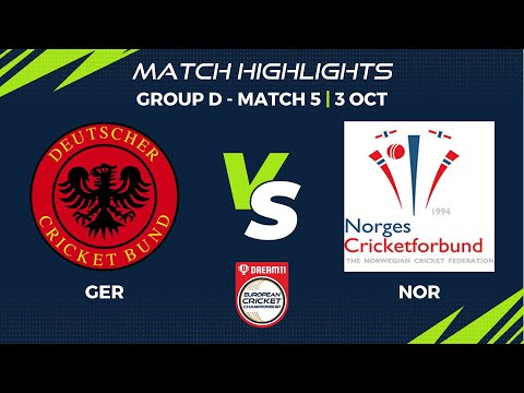 Group D, Match 5 - GER vs NOR | Highlights | Dream11 European Cricket Championship, 2022 | ECC22.077