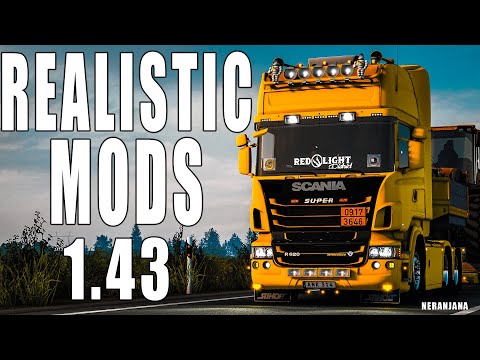 TOP 10 BEST REALISTIC MODS FOR ETS2 1.43 - EURO TRUCK SIMULATOR 2 MODS 2022