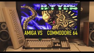 R-Type Amiga 1200 VS Commodore 64 Gameplay 8-bit VS 16-bit