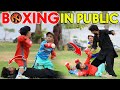 Boxing In Public Funny Reactions New Talent