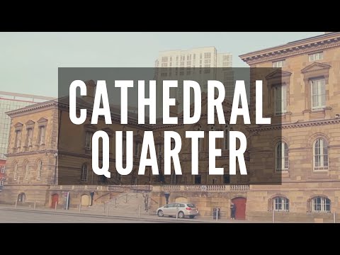 Cathedral Quarter in Belfast; Cobbled Streets & Alleyways Video