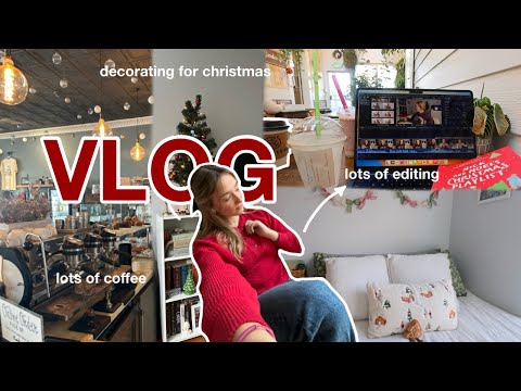 VLOG: 🎧🪞getting into the christmas spirit and working on bookmas ❅bookmas day 4❅