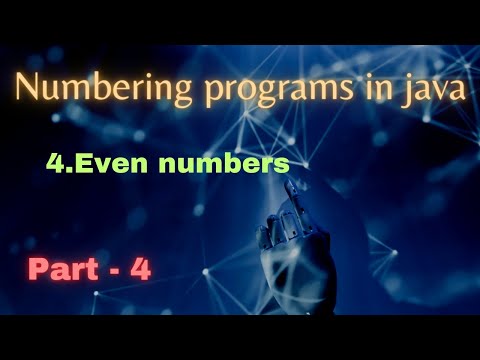 Java Numbering Programs Even Numbers Java Interview Programs Java Telugu