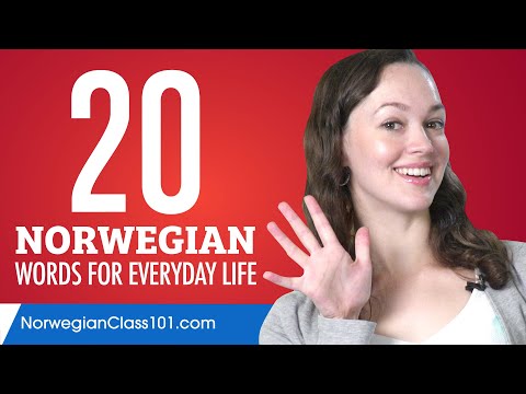 20 Norwegian Words for Everyday Life - Basic Vocabulary #1