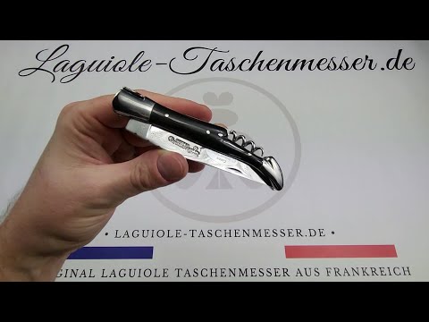 Laguiole Taschenmesser mit Korkenzieher und Dorn Griff aus Horn