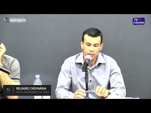 20 REUNIÃO ORDINÁRIA DA CÂMARA MUNICIPAL DE SÃO JOSÉ DO MANTIMENTO-MG