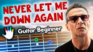 Never Let Me Down Again Guitar Lessons for Beginners Depeche Mode Tutorial | Easy Chords + Lyrics