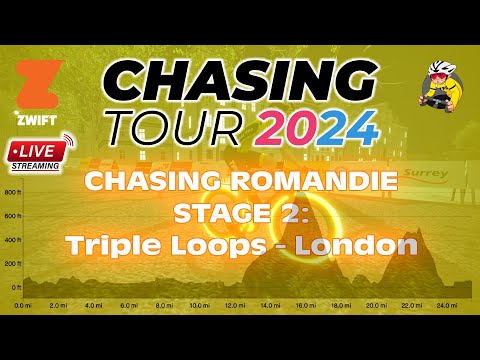 LIVE Zwift Race - Chasing Romandie - Stage 2 - Triple Loops