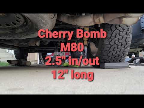 2011 Tahoe 5.3 LMG Iron Block. Testing Cherry Bomb M80 2.5" in/out. Stock Cats. .