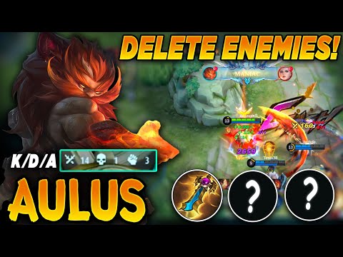 MANIAC BUILD!! HOW TO DELETE ENEMIES?😱Global Aulus Best Build and Emblem 2022 (Aulus Mobile Legends)