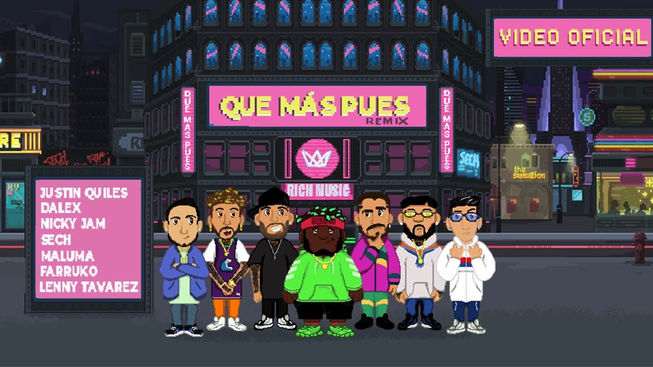 Sech ft. Maluma, Nicky Jam, Farruko, Justin Quiles, Dalex, Lenny Tavárez — Que Mas Pues (Remix)