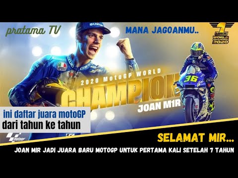 INILAH DAFTAR JUARA MOTOGP DARI TAHUN KE TAHUN 2020 - 1949 ~ JAGOAN SIAPA PALING BANYAK .. ??