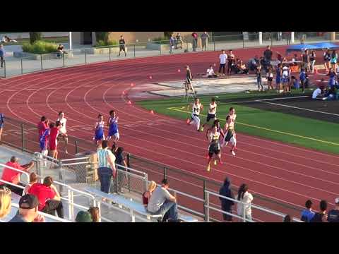 VarB 200m at Sunset League Finals 5-4-18 - Los Alamitos Boys