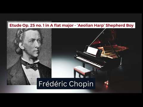 Frederic Chopin: Etude Op. 25 no. 1 in A flat major, classical piano