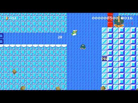 The Very Blue Speedrun by Æ em link - Super Mario Maker 2 - No Commentary 1bz